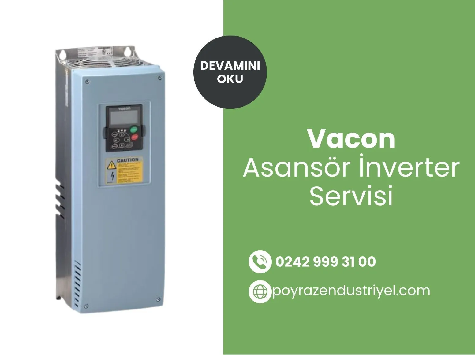 Vacon Asansör İnverter Servisi